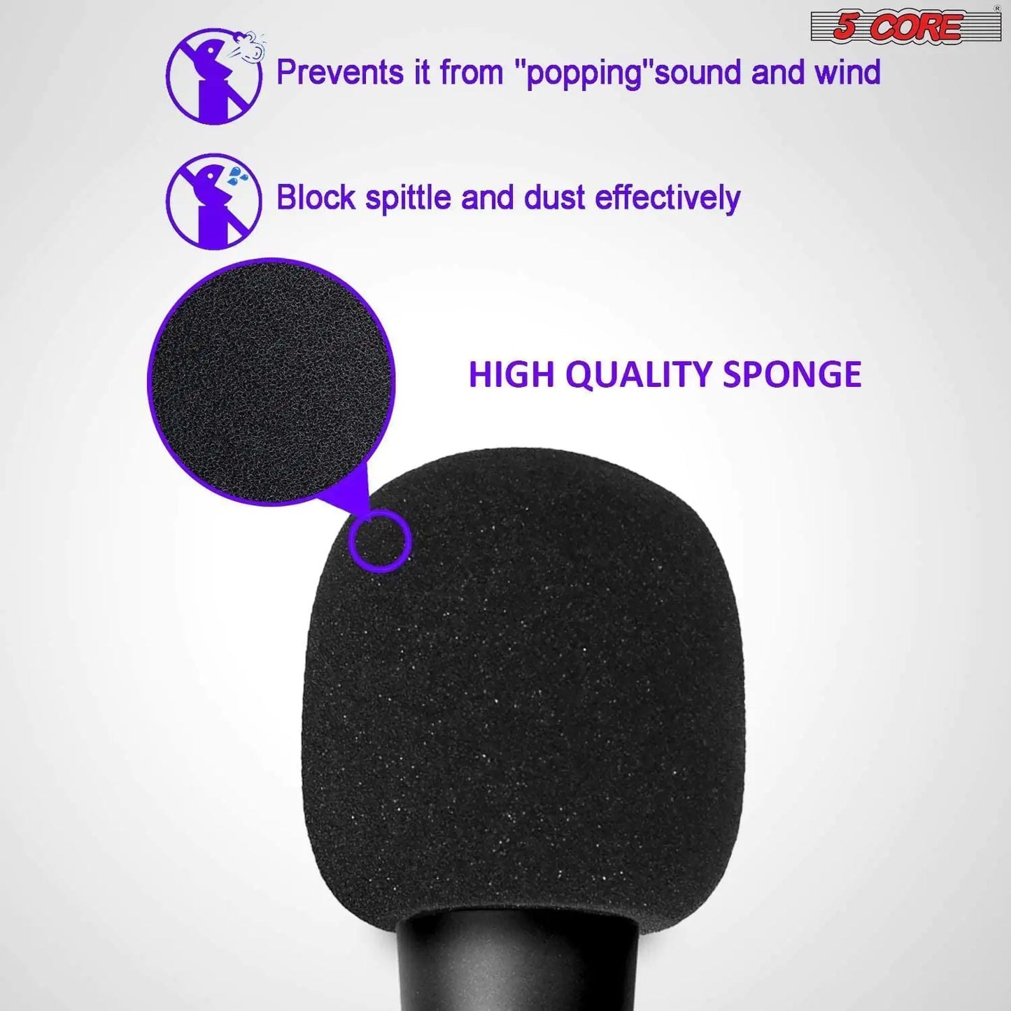5Core Condenser Podcast Microphone Kit with Desk Stand & Foam Cover